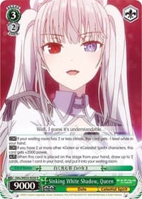 Sinking White Shadow, Queen (Parallel Foil) - Date A Bullet - Weiss Schwarz card