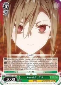 Kunoichi, Yui - Date A Bullet - Weiss Schwarz card