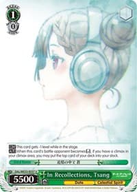 In Recollections, Tsang - Date A Bullet - Weiss Schwarz card