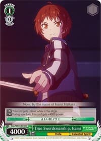 True Swordsmanship, Isami - Date A Bullet - Weiss Schwarz card