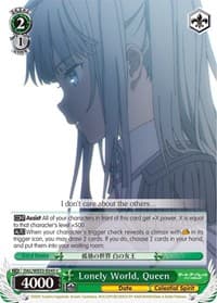 Lonely World, Queen - Date A Bullet - Weiss Schwarz card