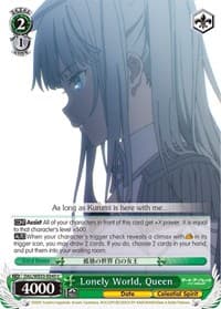 Lonely World, Queen (Parallel Foil) - Date A Bullet - Weiss Schwarz card