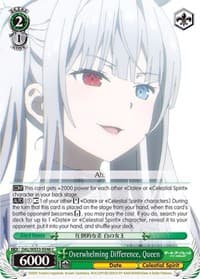 Overwhelming Difference, Queen - Date A Bullet - Weiss Schwarz card