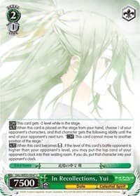 In Recollections, Yui (Parallel Foil) - Date A Bullet - Weiss Schwarz card