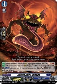 Desire Devil, Incane - D-BT03: Advance of Intertwined Stars - Cardfight Vanguard card