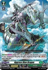 Aggress Blue Dragon - D-BT03: Advance of Intertwined Stars - Cardfight Vanguard card