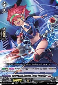 Aurora Battle Princess, Survey Vermillion - D-BT03: Advance of Intertwined Stars - Cardfight Vanguard card