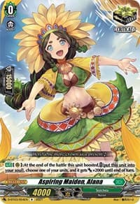 Aspiring Maiden, Alana - D-BT03: Advance of Intertwined Stars - Cardfight Vanguard card