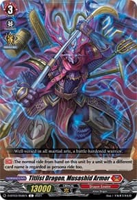Titlist Dragon, Musashid Armor - D-BT03: Advance of Intertwined Stars - Cardfight Vanguard card