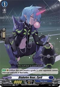 Diabolos Boys, Cyril - D-BT03: Advance of Intertwined Stars - Cardfight Vanguard card