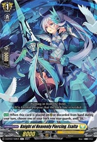 Knight of Heavenly Piercing, Esalta - D-BT03: Advance of Intertwined Stars - Cardfight Vanguard card