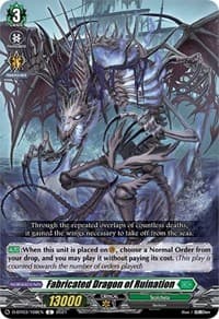 Fabricated Dragon of Ruination - D-BT03: Advance of Intertwined Stars - Cardfight Vanguard card