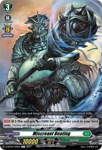 Miscreant Beating - D-BT03: Advance of Intertwined Stars - Cardfight Vanguard card