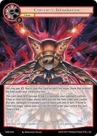 Cthulthu's Intimidation - Starter Deck: Tales - Force of Will card