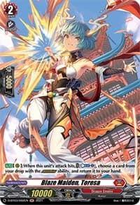 Blaze Maiden, Toresa (Holo) - D-BT03: Advance of Intertwined Stars - Cardfight Vanguard card