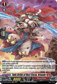 Twin Strike of Dust Storm, Orlando (Holo) - D-BT03: Advance of Intertwined Stars - Cardfight Vanguard card