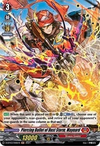 Piercing Bullet of Dust Storm, Maynard (Holo) - D-BT03: Advance of Intertwined Stars - Cardfight Vanguard card