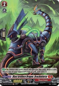 Blast Artillery Dragon, Brachioforce (Holo) - D-BT03: Advance of Intertwined Stars - Cardfight Vanguard card