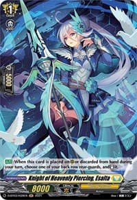 Knight of Heavenly Piercing, Esalta (Holo) - D-BT03: Advance of Intertwined Stars - Cardfight Vanguard card