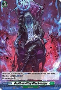 Death-inviting Black-magic (Holo) - D-BT03: Advance of Intertwined Stars - Cardfight Vanguard card