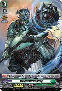Miscreant Beating (Holo) - D-BT03: Advance of Intertwined Stars - Cardfight Vanguard card
