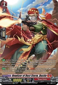 Howitzer of Dust Storm, Dustin (SP) - D-BT03: Advance of Intertwined Stars - Cardfight Vanguard card