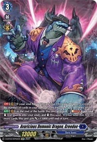 Avaricious Demonic Dragon, Greedon (SP) - D-BT03: Advance of Intertwined Stars - Cardfight Vanguard card
