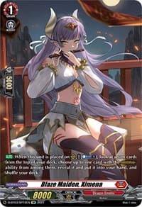 Blaze Maiden, Ximena (SP) - D-BT03: Advance of Intertwined Stars - Cardfight Vanguard card