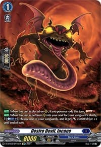 Desire Devil, Incane (SP) - D-BT03: Advance of Intertwined Stars - Cardfight Vanguard card