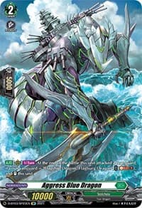 Aggress Blue Dragon (SP) - D-BT03: Advance of Intertwined Stars - Cardfight Vanguard card