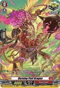 Burning Flail Dragon (SP) - D-BT03: Advance of Intertwined Stars - Cardfight Vanguard card