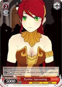 Pyrrha: Spectating - RWBY - Weiss Schwarz card