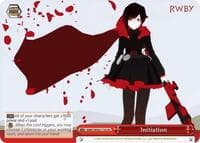 Initiation (SR) - RWBY - Weiss Schwarz card