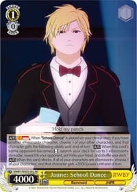 Jaune: School Dance - RWBY - Weiss Schwarz card