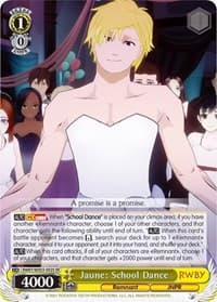 Jaune: School Dance (SR) - RWBY - Weiss Schwarz card