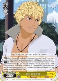 Sun Wukong (SR) - RWBY - Weiss Schwarz card