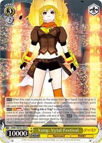 Yang: Vytal Festival - RWBY - Weiss Schwarz card