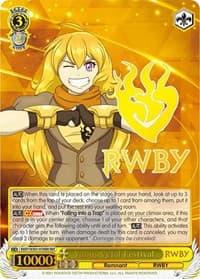 Yang: Vytal Festival (RBR) - RWBY - Weiss Schwarz card