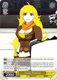 Yang: Framed - RWBY - Weiss Schwarz card