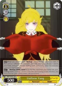 Uniform Yang - RWBY - Weiss Schwarz card