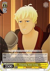 Taiyang Xiao Long - RWBY - Weiss Schwarz card