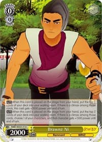 Brawnz Ni - RWBY - Weiss Schwarz card