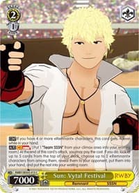 Sun: Vytal Festival - RWBY - Weiss Schwarz card