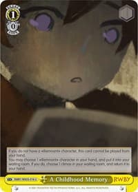 A Childhood Memory - RWBY - Weiss Schwarz card