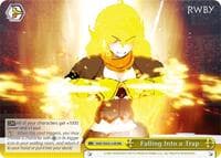 Falling Into a Trap (RRR) - RWBY - Weiss Schwarz card