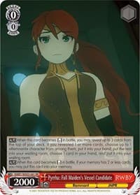 Pyrrha: Fall Maiden's Vessel Candidate - RWBY - Weiss Schwarz card