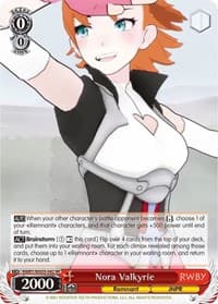 Nora Valkyrie - RWBY - Weiss Schwarz card