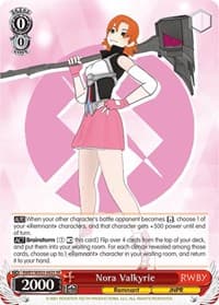 Nora Valkyrie (SR) - RWBY - Weiss Schwarz card
