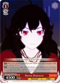 Raven Branwen (SR) - RWBY - Weiss Schwarz card