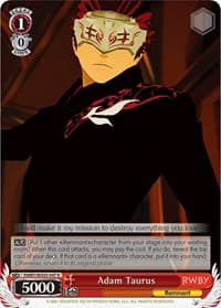 Adam Taurus - RWBY - Weiss Schwarz card